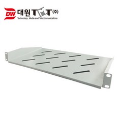 대원TMT DW-SHEF 허브랙 전면거치 선반(전사이즈용) 아이보리 색상, 1개