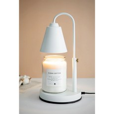 소이캔들 향초 567g 호른 캔들워머 화이트 선물세트(국내산 밝기 높이 조절), 블랙체리