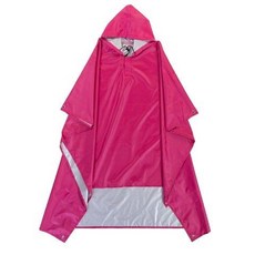 戶外雨衣 登山徒步 便攜防水 連體雨披 男女通用, 1個, 玫紅色,均碼