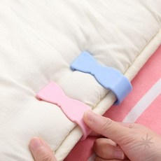 침구 고정 클립 6p 이불 요 커버 흘러내림 방지 침대 시트 밀림 차단 가정용, 블루