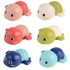 태엽 거북이 목욕 물놀이 장난감 아기 영유아 아동 어린이 신생아 두돌 3살 3세 4살 4세 거품 욕실 용품, 1개