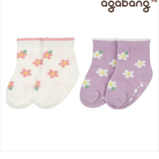 아가방 NC엑스코점 이월 60% 초특가! 부드러운 터치감! 데일리로 편하게 신기 좋은! 화사한 플라워패턴 앤플라워단말! 유아양말! 아기양말