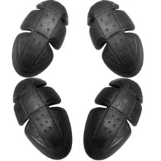 Jackets 4 Bikes 오토바이 재킷 아머 5 PC CE 인증 레벨 1 범용 핏 어깨 팔꿈치 뒷면 5피스 세트 블랙, 블랙 4개