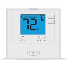 IAQ T72 프로그래밍 불가능한 2HC 히트펌프 온도 조절기 파란색