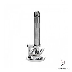 CONQUEST 德國 MUHLE 穆勒 SR41 開放式刀頭 傳統手動安全刮鬍刀 R41刮鬍刀 含原廠刀架, 1個, 1