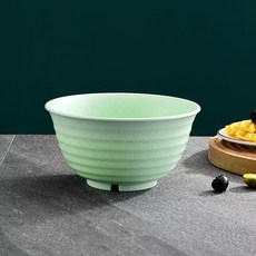日式小麥秸稈拉麵碗 湯碗 麵碗 家用防摔泡麵碗, 綠色【850ml】, 1個