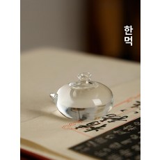 유리 연적 투명 명경 물방울 갈기 물통 서예 붓글씨, 단일 항목, 1개