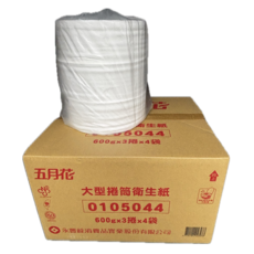 五月花 大捲衛生紙 600g 超大容量 家庭號 柔軟舒適, 170m, 12捲, 1箱