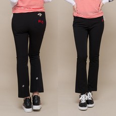 제이투제이 여성골프웨어 절개 부츠컷 골프팬츠