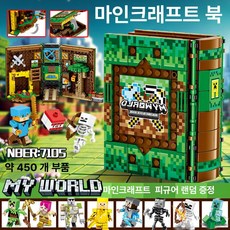마인크래프트 호환블럭 피규어 완구 블록 미니 초등학생 캐릭터 학생 남아 선물 장난감, 1개, 마법사 책