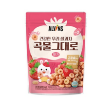 엘빈즈 건강한 현미쌀과자 곡물그대로, 30g, 2개, 딸기