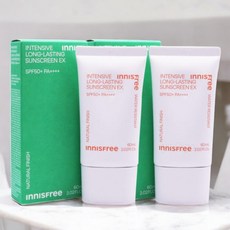 이니스프리 인텐시브 롱래스팅 선스크린EX 60mlx2개, 60ml, 2개