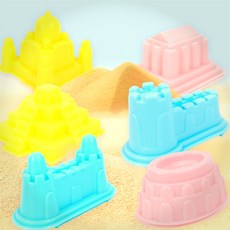 한스밀 모래조각도구 입체성채장난감