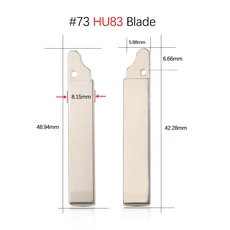 10개/몫 NE73 VA2 HU83 VAC102 언컷 플립 블레이드 KD 원격 키 # 53 54 58 72 73 152 르노 메간 다치아 클, 03 No.73