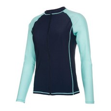 레노마수영복 *지퍼백 폴리백 증정* 여성 컬러 집업 래쉬가드 네이비 RN-CS2D953-NV 2930074