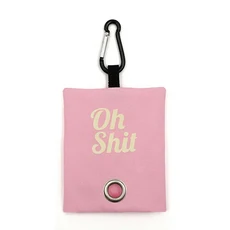 쿠쿠스토어 애완 동물 품 캔버스 쓰레기 봉투 똥 가방 디스펜서 휴대 개 홀더 야외 강아지 고양이 픽업 주, 01 As shown, 04 light pink