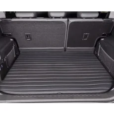 Car Fully Surrounded Trunk Mat Fit for CHERY Jetour Traveller T2 2023 Leather Interior Trim Accessor, 06 Tail box mat black