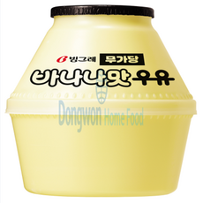 빙그레 바나나맛 우유 무가당, 2개