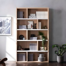 [삼익가구] 테디 1200 5단 책장 B타입, 메이플+화이트