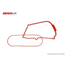 KOSO 空濾膠條 空濾外蓋膠條 紅色 適用 JET S SR JET-SR, 1個, 空濾膠條 JET-S / JET-SR