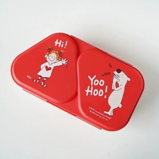 OSK 삼각 오니기리 김밥 도시락통 2개용(화이트), 1개, J. 코코소스