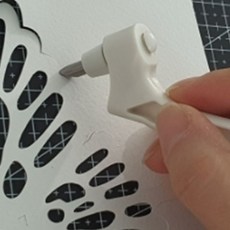 종이공예칼 스텐실 곡선형커터 랜덤색상ori5+8xMW