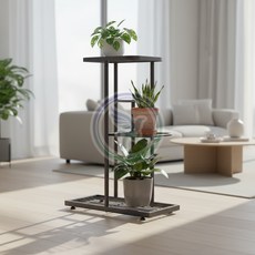가냥 철제 화분선반, 화이트(품)(절)