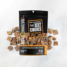 天然牧場100%紐西蘭天然羊肚零食，高蛋白低脂，幫助清潔牙齒，無添加，全犬適用, 100g, 1個, 羊肚