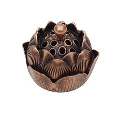 미니 향로 황동 인센스 스틱 홀더 향꼿이 연꽃, 미니향로05_연꽃, 1개, 1개