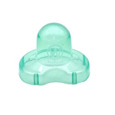 B&G 香草奶嘴收納蓋 奶嘴防塵蓋 萬用扣夾 奶嘴盒 香草奶嘴 奶嘴蓋 Philips 奶嘴收納盒 喝奶防脹 除泡濾網, 1個, 透明綠防塵蓋 / 3號用, F