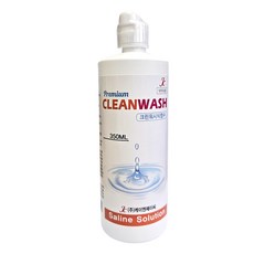 크린워시 렌즈 식염수 350ml X 1개 프리미엄식염수 렌즈세척액 렌즈세정액 렌즈용액