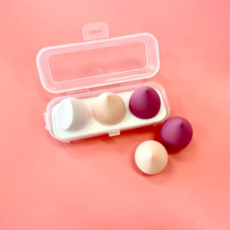 粉撲化妝海綿組, 3個, 混合顏色