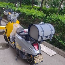 탑박스 블랙 배달통 방수 가방 수납 바이크리어백 클래식, 1, J. 대형 그레이 블루 엣지 풀페이스 헬멧