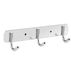 World Clean 不鏽鋼J型3鉤工具掛架, 銀色, 1個
