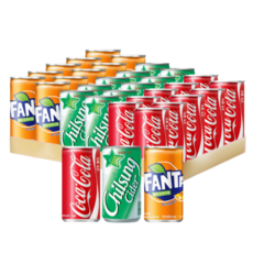 [코카콜라] 190mlx(10캔)+칠성사이다190mlx(10캔)+환타오렌지190mlx(10, 190ml, 28개