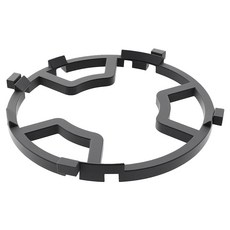 가스렌지 모카포트 삼발이 받침대 가스레인지 보조 사발이 걸쇠 원형 냄비 거치대 커피주전자 화구 받침 휴대용, R39109B(블랙