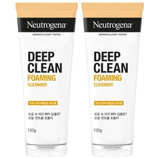 뉴트로지나 딥클린 포밍 클렌저, 100g, 2개