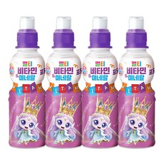 캐치티니핑 멀티비타민 미네랄 포도맛 음료 다이아나핑, 4개, 200ml