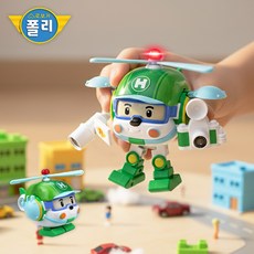 로보카폴리 헬리 디럭스 변신로봇 5인치 헬리콥터 경찰헬기, 1개
