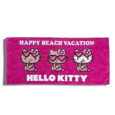 HELLO KITTY HAPPY BEACH VACATION SANRIO 수건 산리오 선탠 키티 잡화 오키나와 기념품, 상세페이지 참조, 1개