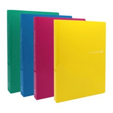 비비드 컬러 클리어 파일 40매, 핑크, 1개