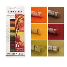 SENNELIER 專家級極軟手工粉彩 短支 6色套組, 1個, 秋日景觀