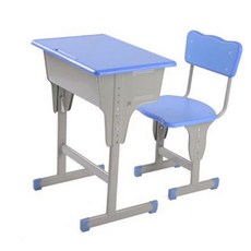 학생용 책상 의자 세트 가정용 학교용 높이조절, 진보라