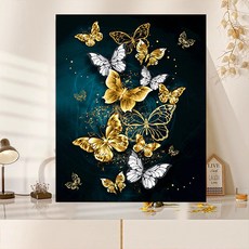액자 캔버스형 보석십자수 DIY 키트 40 x 50 cm