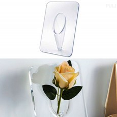 풀지샵 꽃한송이 액자화병 아크릴 투명꽃병 백일상소품