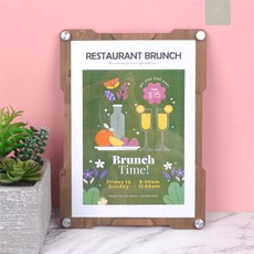 자석 나무 게시판 A4 a4게시판벽부착용