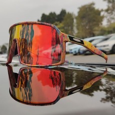 싸이클 라이딩 테니스 고글 안경 로드 스포츠 자전거 선글라스 남자 산악 여자 야외 태양 유리 1 렌즈 사이클링, [18] 18