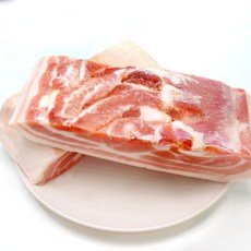 (배터짐) 보쌈 수육용 통 돼지 오겹살 덩어리 미박 삼겹살 (일요일&당일발송), 1kg, 2개