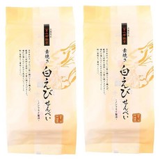 신에츠 흰 새우 센베이 1장×8P들이×2봉 도야마현 특산 우루치 쌀 간식, 1개, 1g