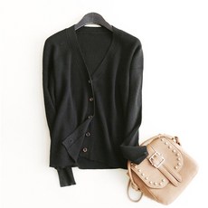 ROJI 女款V領針織外套